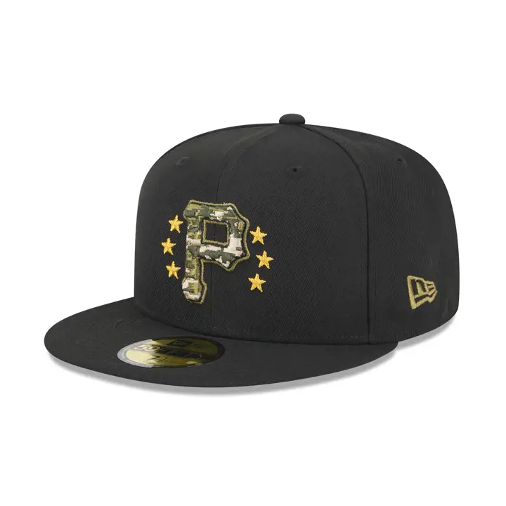 Pittsburgh Pirates 2024 MLB Armed Forces 59Fifty NOIR