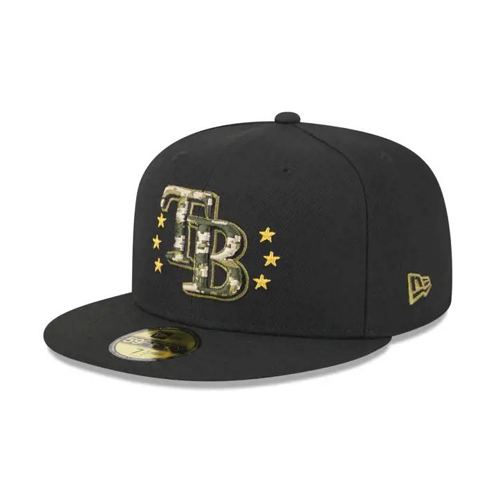 Casquette Tampa Bay Rays 2024 MLB Armed Forces 59Fifty Noire