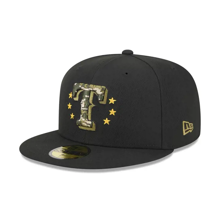 Texas Rangers 2024 MLB Forces Armées 59Fifty NOI