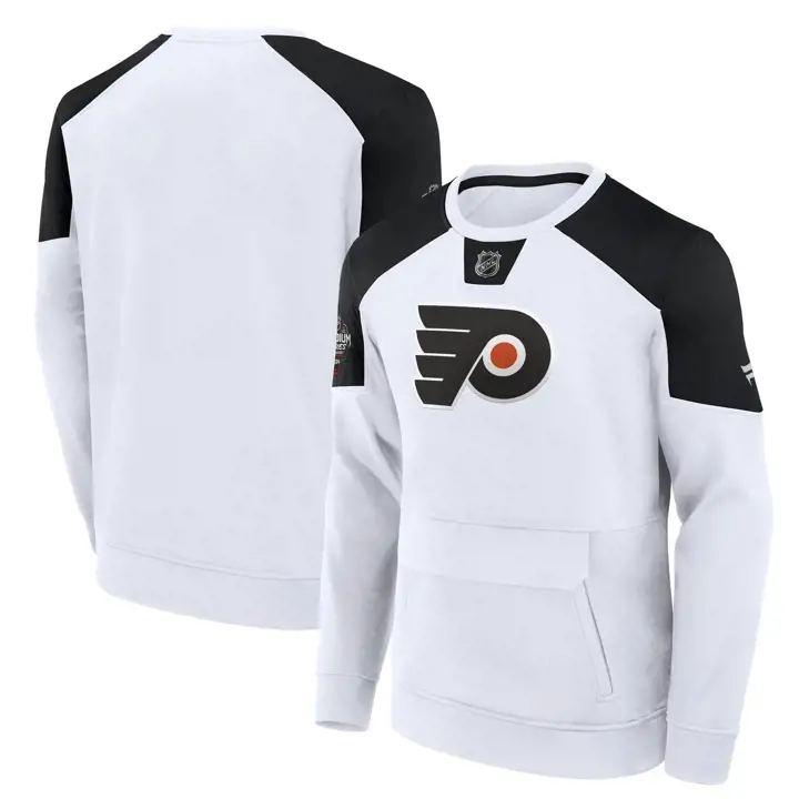 Philadelphia Flyers LNH chandail molletonné ras du cou AP Stadium Series 24 blc