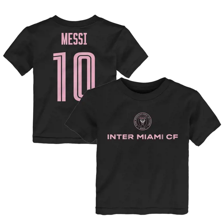 T-shirt N&N Messi Inter Miami MLS pour tout-petit - noir