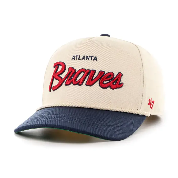 Casquette Atlanta Braves MLB CROSSTOWN SCRIPT ROPE '47 HITCH NATURAL/N