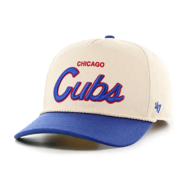 Casquette Chicago Cubs MLB CROSSTOWN SCRIPT ROPE '47 HITCH NATUREL/RBL