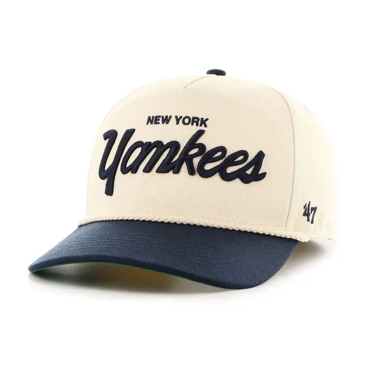 New York Yankees MLB CROSSTOWN SCRIPT ROPE '47 HITCH NATUREL
