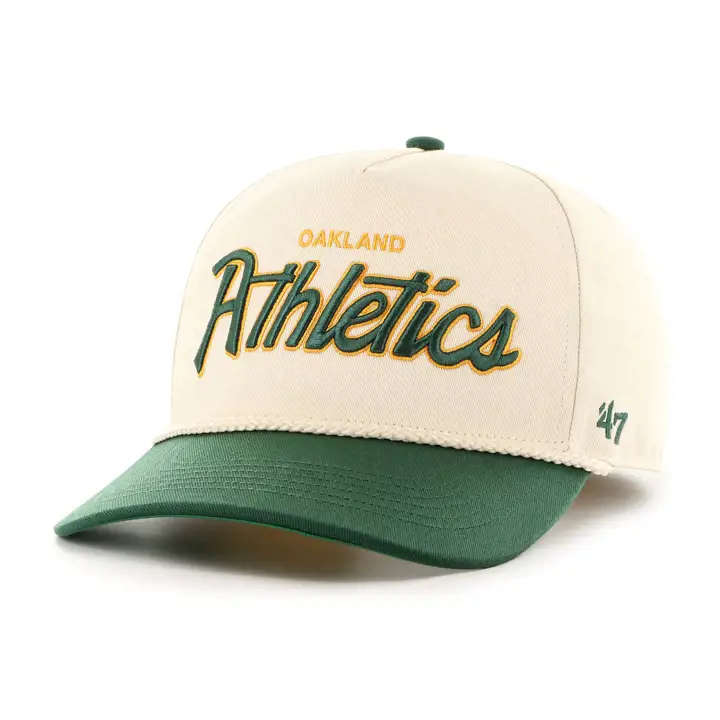 Oakland Athletics MLB CROSSTOWN SCRIPT ROPE '47 HITCH NATURA