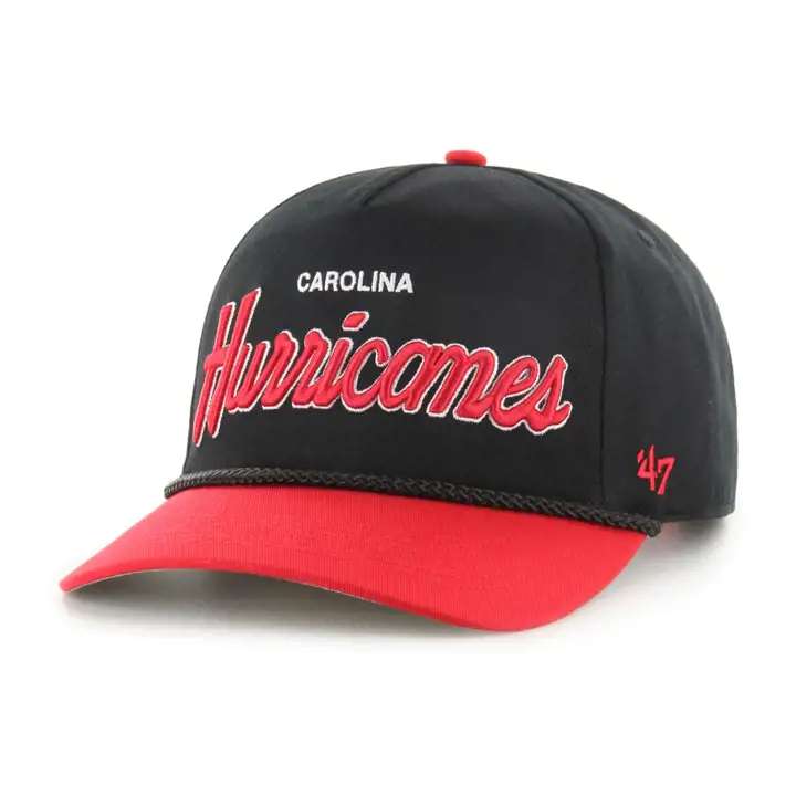 Casquette Carolina Hurricanes NHL Script 47 Rope Hitch NHL NOIR/ROUGE/NOIR