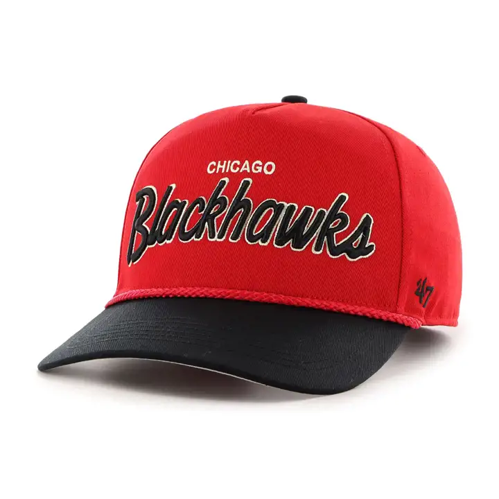 Casquette Chicago Blackhawks NHL Script 47 Rope Hitch NHL ROUGE/NOIR/ROUGE