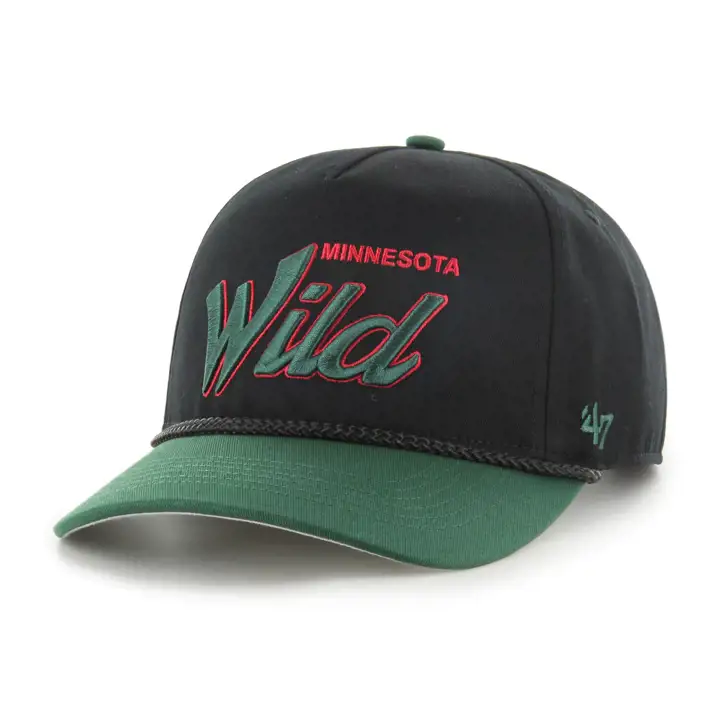 Casquette Minnesota Wild NHL Script 47 Rope Hitch NHL NOIR/VERT/NOIR
