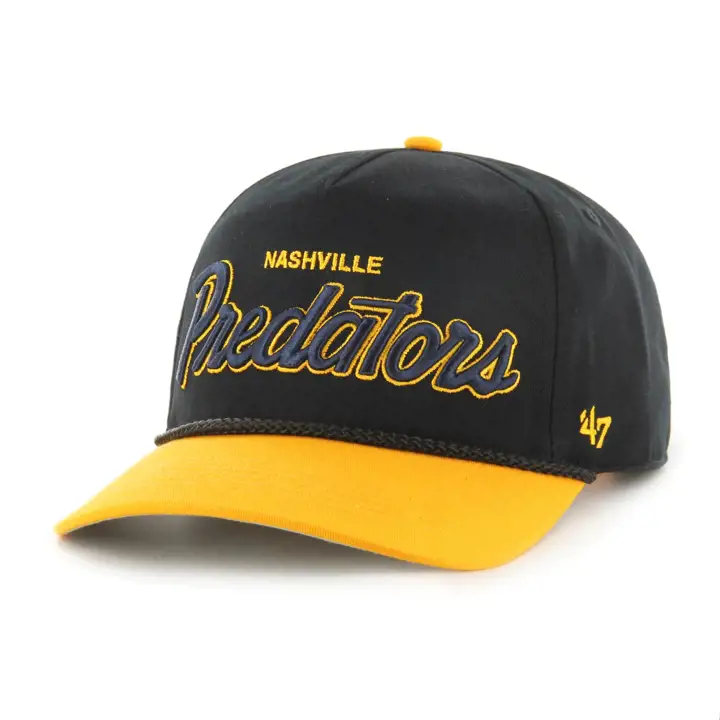 Nashville Predators NHL Script 47 Rope Hitch NHL BLK/YEL/BLK