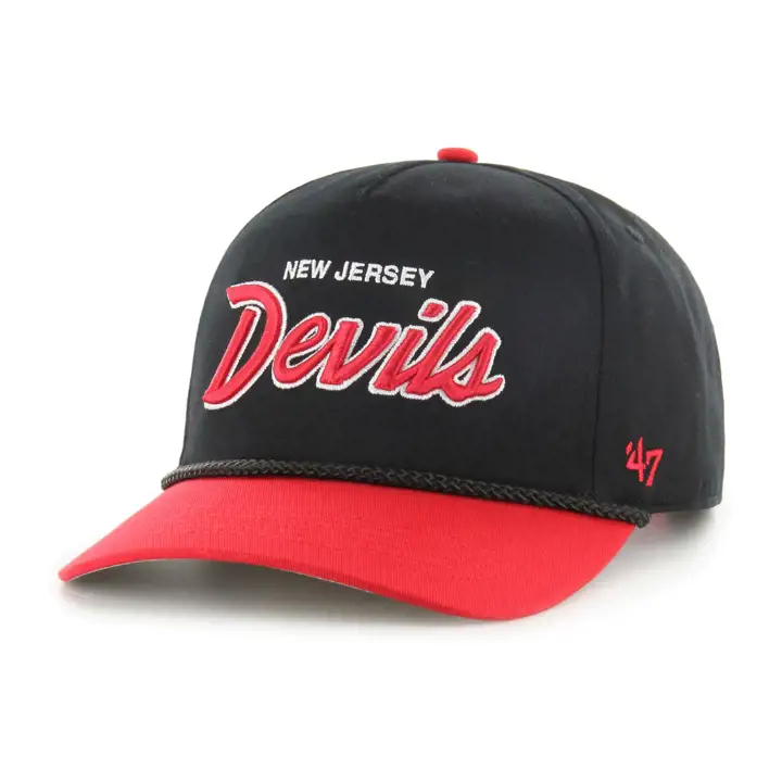 Casquette New Jersey Devils NHL Script 47 Rope Hitch LNH NOIR/ROUGE/NOIR