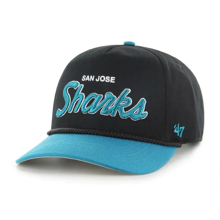 Casquette San Jose Sharks NHL Script 47 Rope Hitch NHL BLK/TEAL/BLK