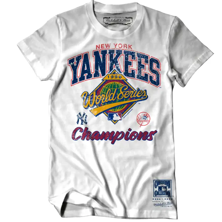 T-shirt blanc « WS Champs » MLB des Yankees pour jeune