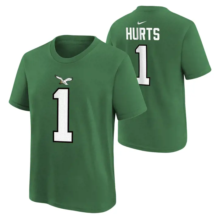 T-shirt Enfant EAGLES NFL Joueur N&N ALT 2 Jalen Hurts VERT