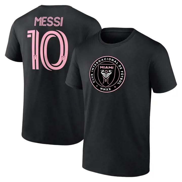 T-shirt authentique Inter Miami MLS Stack N&N NOIR