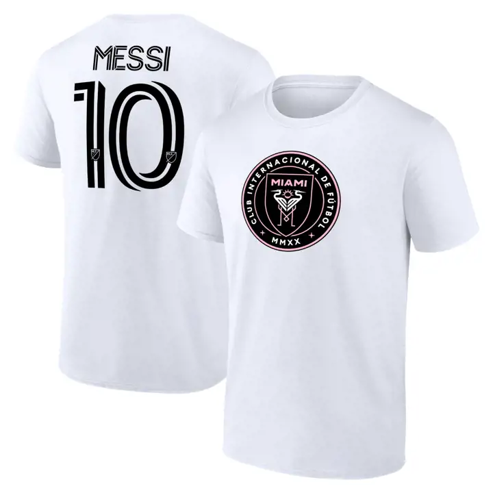 T-shirt Authentique MLS Inter Empilé N&N Lionel Messi BLANC