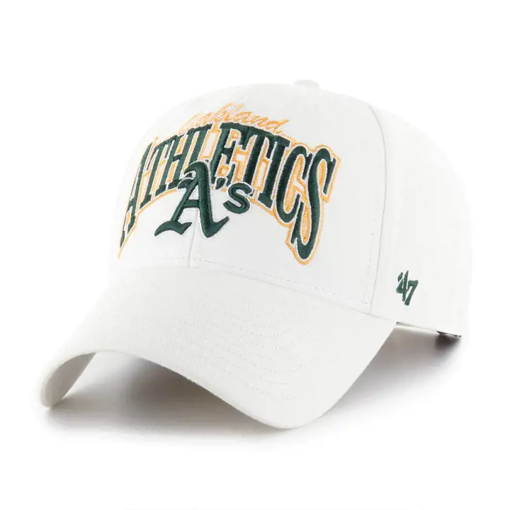 OAKLAND ATHLETICS CASQUETTE MLB KEYSTONE '47 MVP BLANCHE