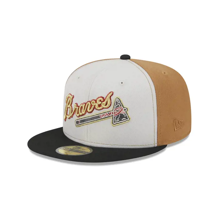 MILWAUKEE BRAVES MLB GOLDEN STONE 59FIFTY WS 1957 Stone/ BRN