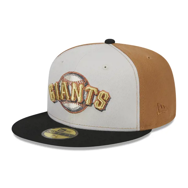 CASQUETTE SAN FRANCISCO GIANTS MLB GOLDEN STONE 59FIFTY 60TH ANN Stone