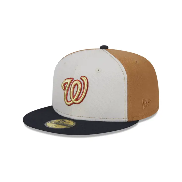 NATIONALS MLB GOLDEN STONE 59FIFTY RFK STADIUM Stone/ BRNZ/
