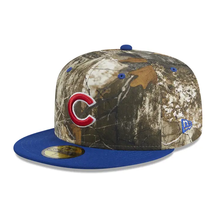 CHICAGO CUBS MLB REALTREE TC 59FIFTY WS 2016 woodland/ rbl/