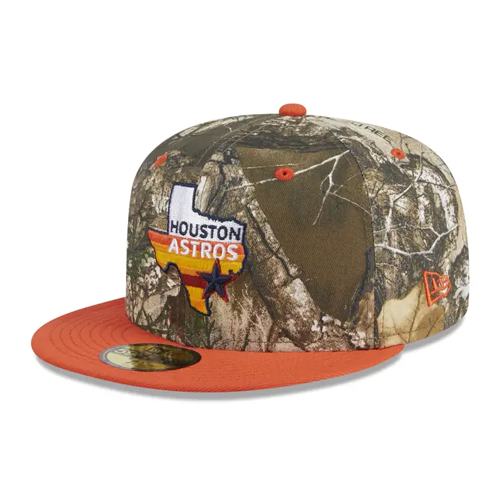 HOUSTON ASTROS MLB REALTREE TC 59FIFTY 45TH ANN woodland/ or