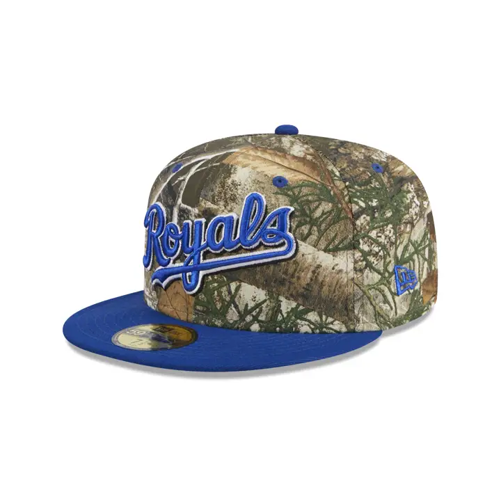 KANSAS CITY ROYALS MLB REALTREE TC 59FIFTY MR ROYAL woodland