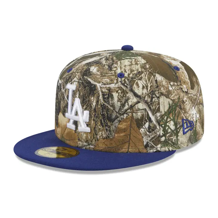 LOS ANGELES DODGERS MLB REALTREE TC 59FIFTY 100TH ANN woodla