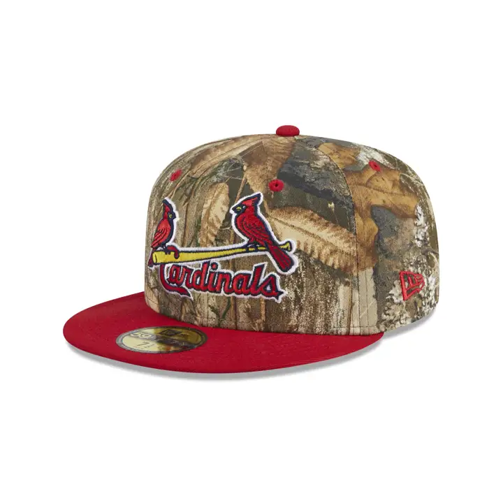 CARDINALS MLB REALTREE TC 59FIFTY BUSCH STADIUM camouflage forêt/ re