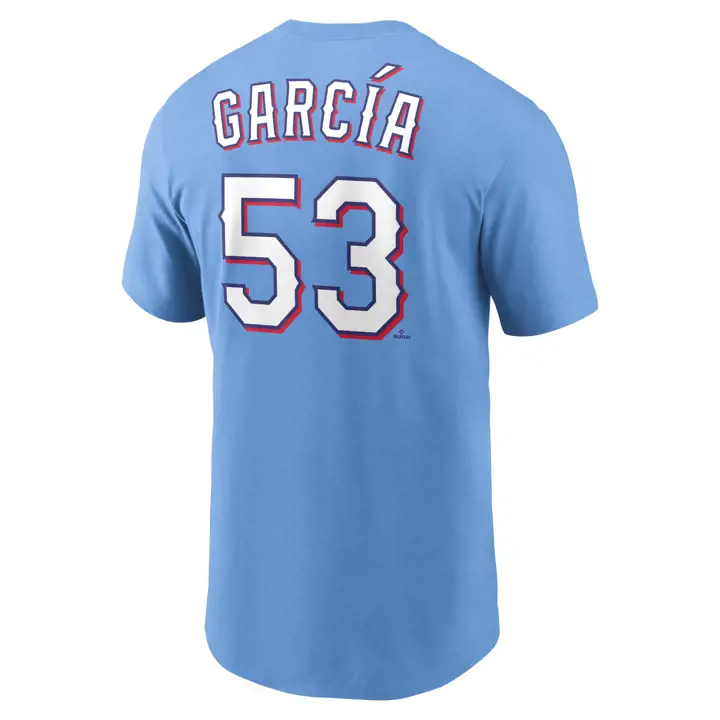 TX RANGERS MLB Nike T-shirt Joueur N&N Adolis Garcia lbl