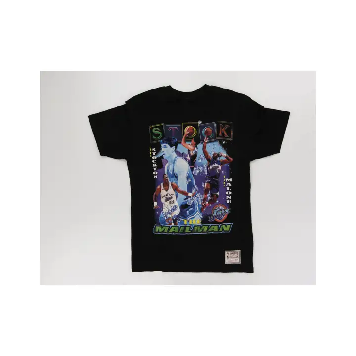 T-shirt Utah Jazz NBA Vintage Hype Vol 1 Joueur noir