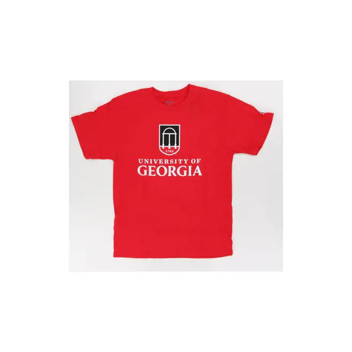 T-shirt rouge Georgia Bulldogs 2F sigle officiel NCAA