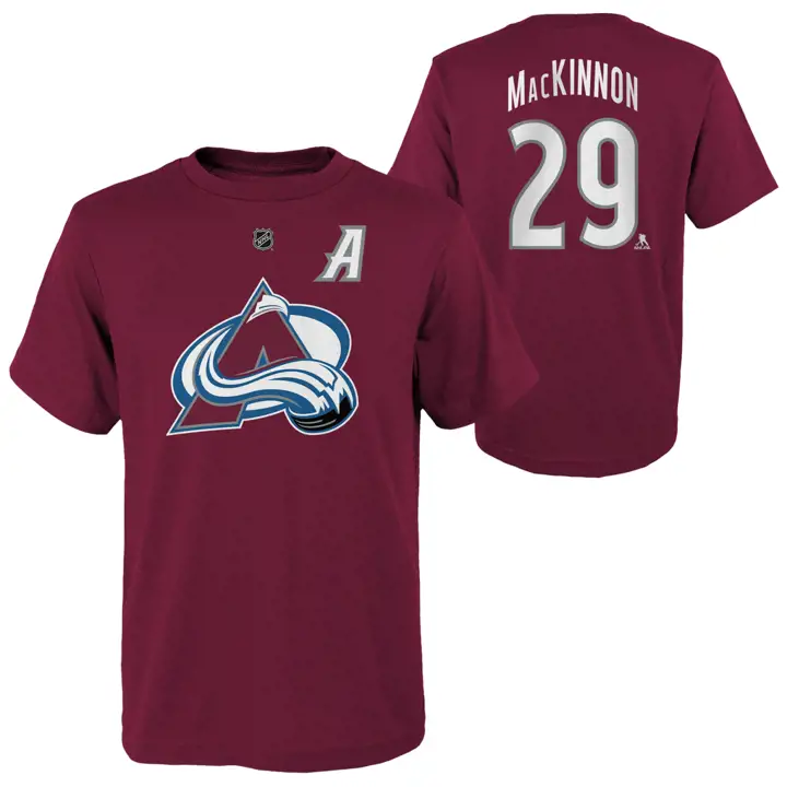 AVALANCHE LNH T-shirt enfant joueur N&N Nathan MacKinnon MAR