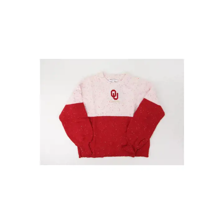 Sweat-shirt Femme Colorblock NCAA Oklahoma Sooners 23 ROUGE