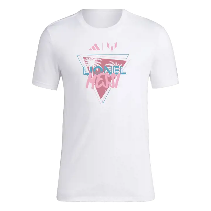 T-shirt Messi Messi Triangle Palms BLANC