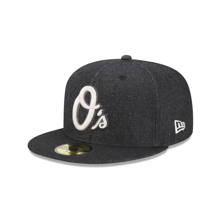 BALTIMORE ORIOLES MLB DENIM BLEU 59FIFTY MARINE/VERT 50ÈME ANN