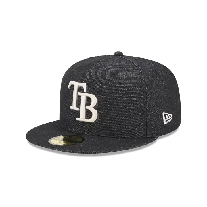 CASQUETTE TAMPA BAY RAYS MLB BLEU JEANNE 59FIFTY MARINE/VERT 20ÈME ANN