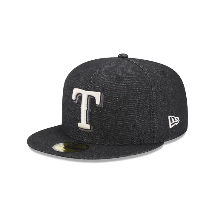 TEXAS RANGERS MLB DENIM BLEU 59FIFTY NAVY/GRN ARLINGTON STAD