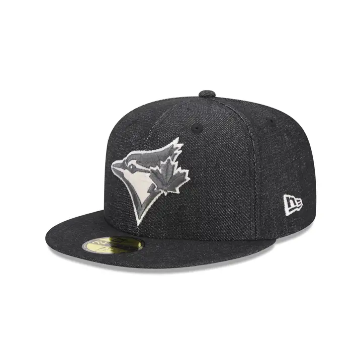 TORONTO BLUE JAYS MLB JEAN BLEU MARINE 59FIFTY MARINE/VERT 25E ANNIVERSAIRE