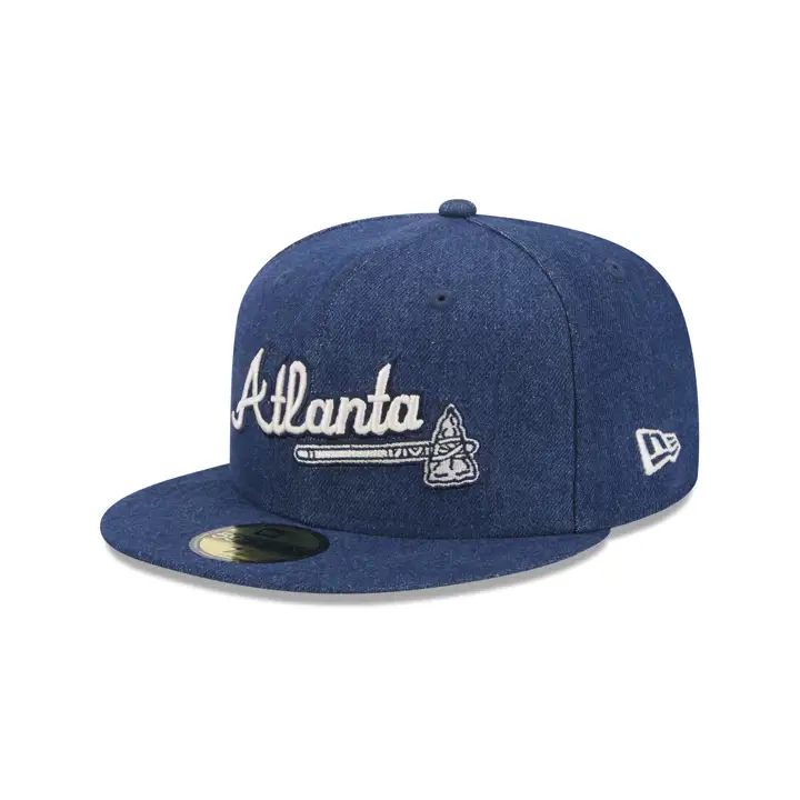 CASQUETTE 59FIFTY EN JEAN NOIR MLB ATLANTA BRAVES NOIR/VERT WS 2021