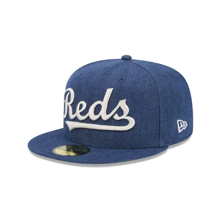 CASQUETTE 59FIFTY EN JEAN NOIR MLB CINCINNATI REDS NOIR/VERT ASG 2015
