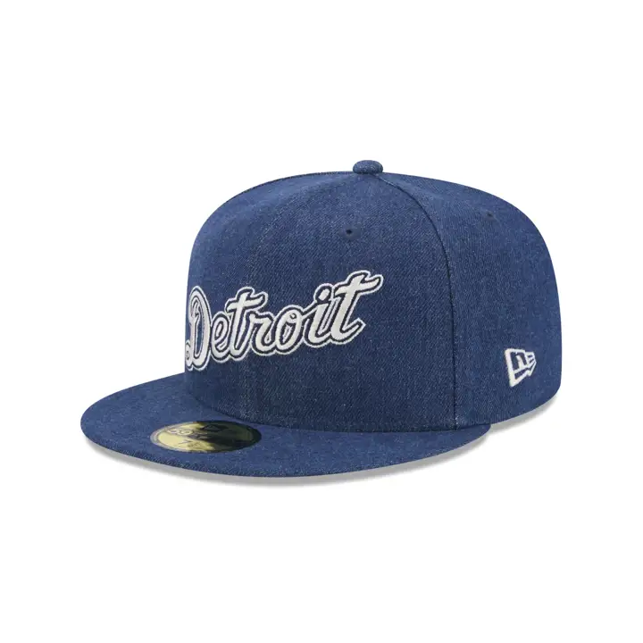 CASQUETTE 59FIFTY EN JEAN NOIR MLB DETROIT TIGERS STADE TIGER NOIR/VERT