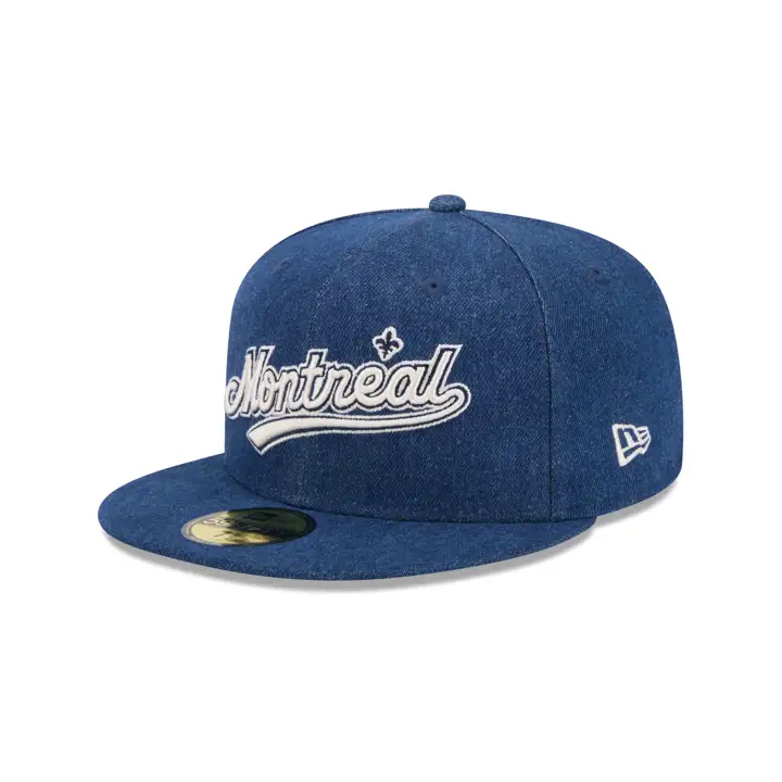 EXPOS DE MONTRÉAL MLB DENIM NOIR 59FIFTY NOI/VER 25E ANN
