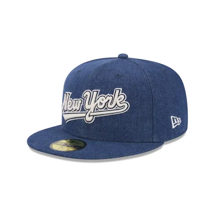 NEW YORK METS MLB DENIM NOIR 59FIFTY BLK/GRN ASG 2013