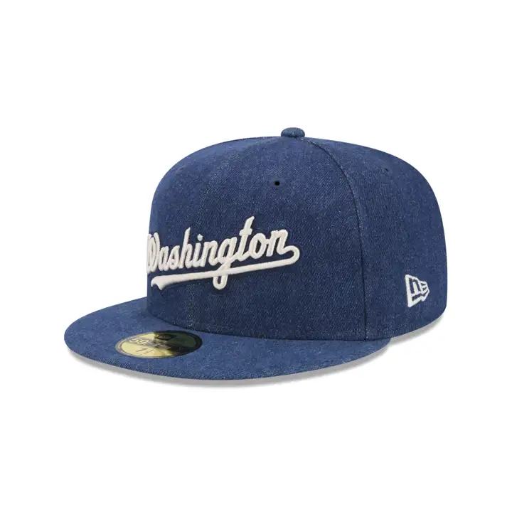CASQUETTE 59FIFTY EN JEAN NOIR MLB WASHINGTON NATIONALS BLK/GRN ASG 201
