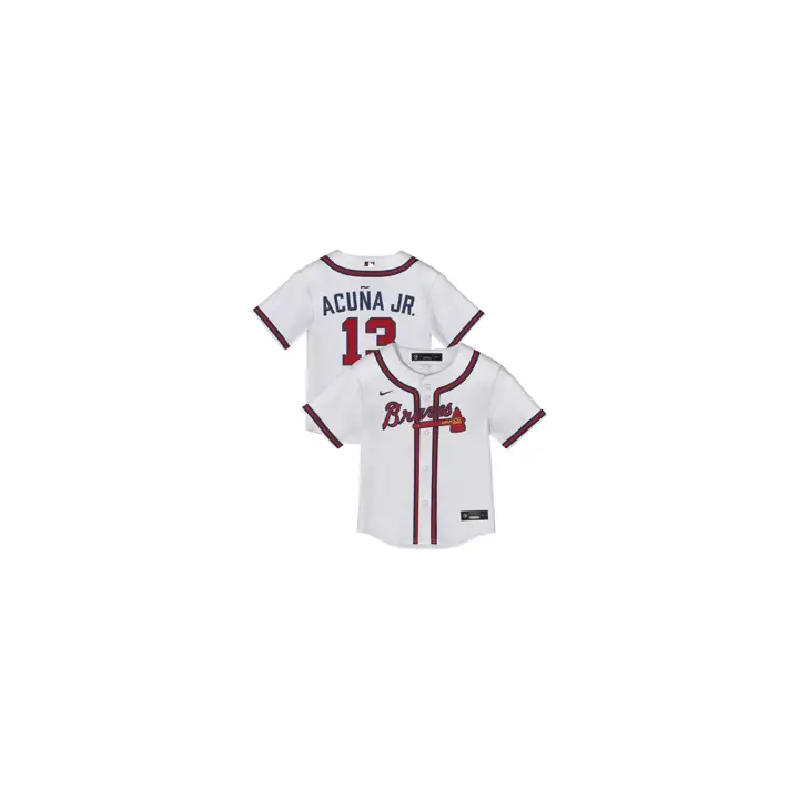 Maillot de match à domicile du joueur des Atlanta Braves MLB pour enfant Ronald Ac