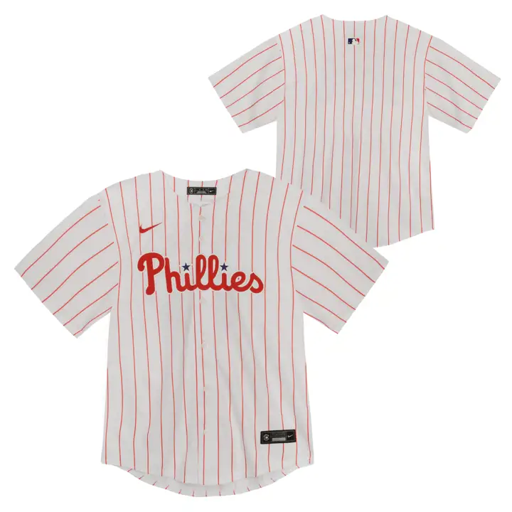 Maillot de match domicile blanc vierge des Phillies de Philadelphie MLB pour nourrissons