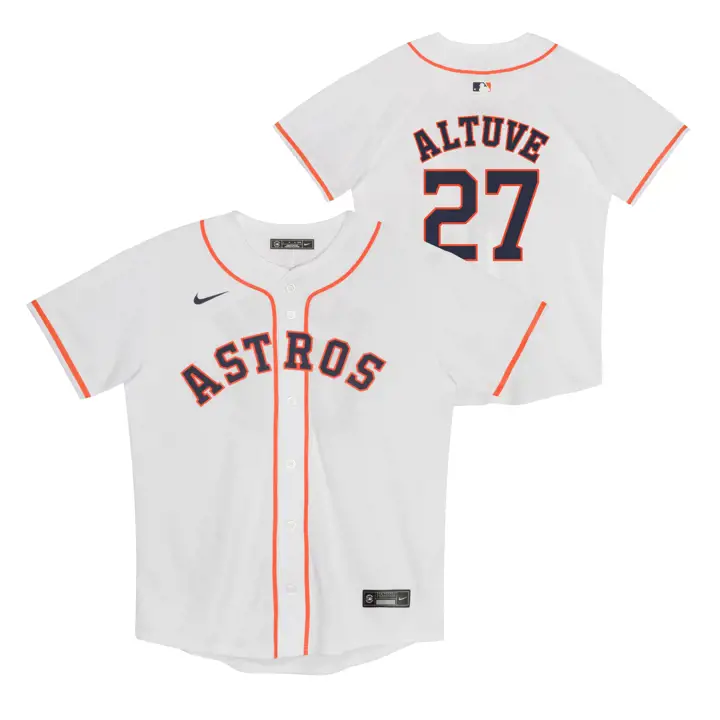 Maillot de joueur de baseball Houston Astros MLB pour enfant - Domicile - Jose Altuve