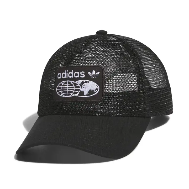 adidas originals Casquette trucker unisexe Worldwide entièrement en mesh NOUVELLE COLLECTION NOIR/BLANC