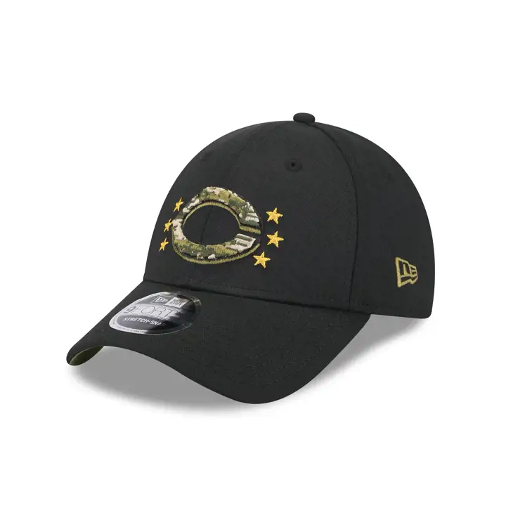 Casquette 9FORTY Noire Forces Armées MLB 2024 des Cincinnati Reds