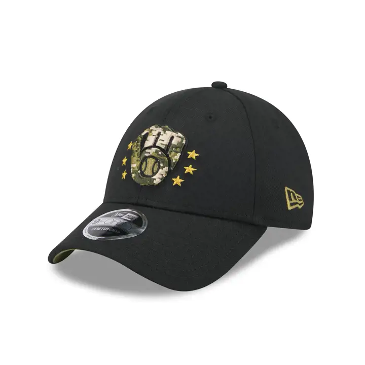 Milwaukee Brewers MLB 2024 JOURNÉE DES FORCES ARMÉES 9FORTY NOIR